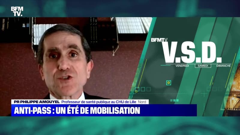 Manifestation anti-pass: "C'est le prix à payer pour avoir cette accélération de la vaccination", Pr Philippe Amouyel - 28/08