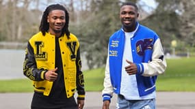 khéphren et Marcus Thuram pour leur arrivée à Clairefontaine