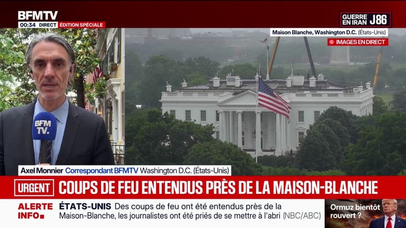 Guerre au Moyen-Orient: des coups de feu entendus près de la Maison-Blanche
