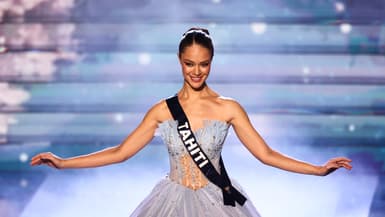 Miss Tahiti Hinaupoko Deveze sur la scène du zénith d'Amiens, le 6 décembre 2026.