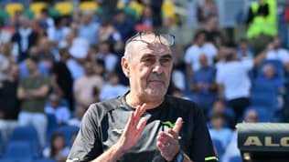 Maurizio Sarri sur le banc de la Lazio en septembre 2025.