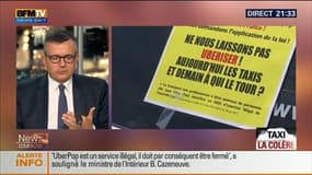 Manifestation des taxis à Paris (2/2): "Le combat des professionnels n'est pas seulement contre UberPOP, mais aussi contre tous les VTC" , a indiqué Yves Jégo