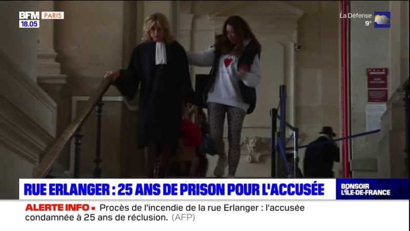 Rue Erlanger: 25 ans de prison pour l'accusée