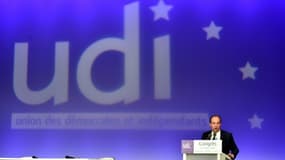 Jean-Christophe Lagarde, président de l'UDI, le 20 mars 2016 à Versailles en région parisienne