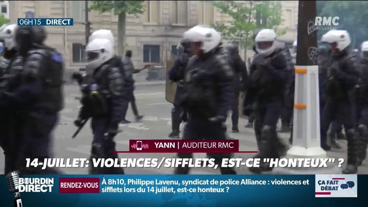 14-Juillet: violences, sifflets, est-ce 