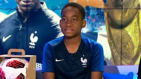 Yanel, 11 ans, membre de la délégation française à Moscou pour la finale du Mondial. 
