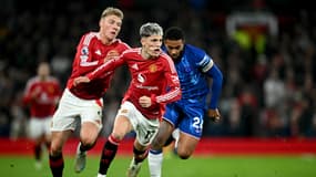 Alejandro Garnacho lors du choc de Premier League Manchester United-Chelsea, 3 novembre 2024