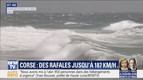 Aéroports bloqués, vagues de submersion et rafales de vent sur la Corse