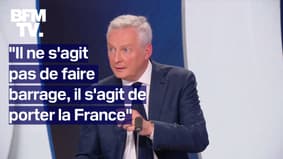 "Il ne s'agit pas de barrage, mais de porter la France": l'interview intégrale de Bruno Le Maire
