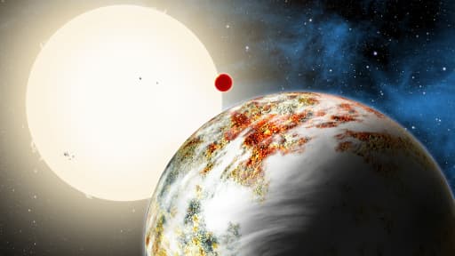 Le centre d'astrophysique Harvard Smithsonian a diffusé ce croquis représentant Kepler-10 c.