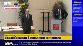 "For sure!": Jean-Noël Barrot reprend la célèbre phrase d'Emmanuel Macron devant des étudiants à Toulouse