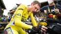 Jonas Vingegaard à l'arrivée de la 16e étape du Tour de France 2023, le 18 juillet 2023