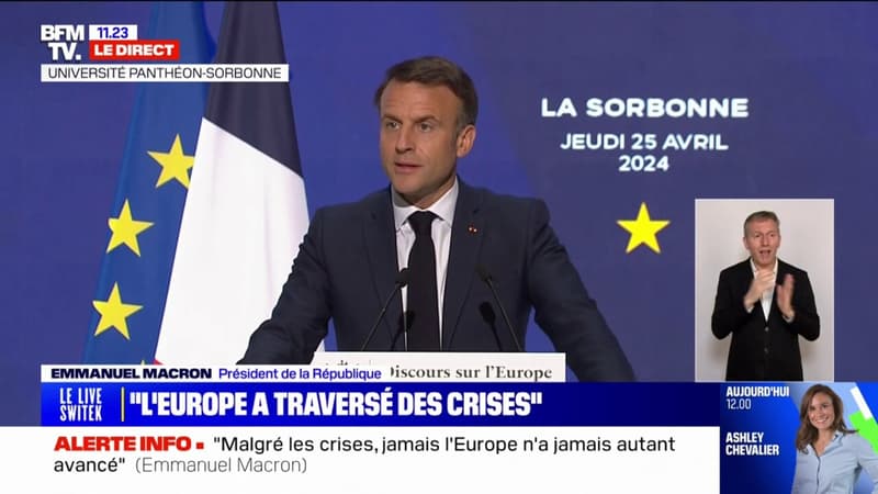 Emmanuel Macron estime que l'Europe a bâti 