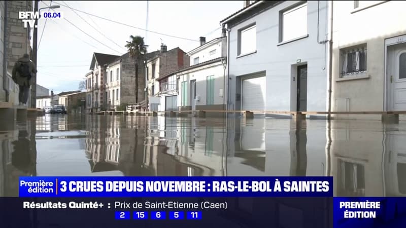 Le ras-le-bol des habitants de Saintes, en Charente, après trois inondations depuis novembre