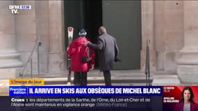 L'image du jour : Il arrive en skis aux obsèques de Michel Blanc - 11/10