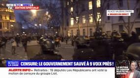 Paris: des tensions près de la place Vauban après le rejet de la motion de censure