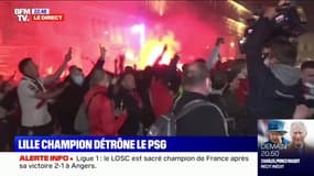 Lille sacré champion de France: la joie des supporters lillois après la victoire du Losc face à Angers