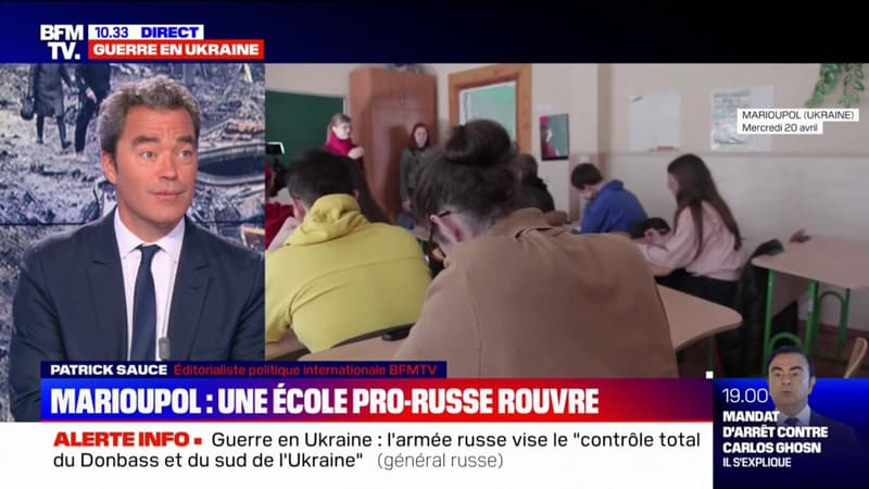 A Marioupol, une école pro-russe a rouvert