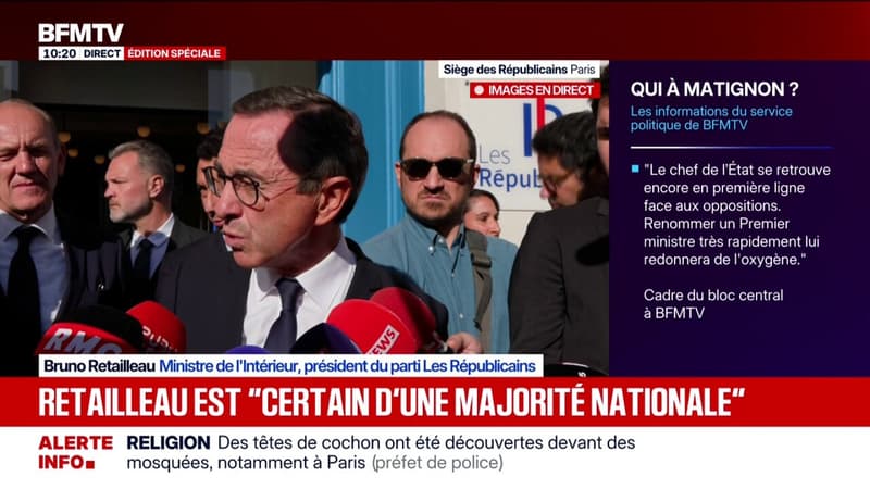 Nomination d'un nouveau Premier ministre: Bruno Retailleau est 