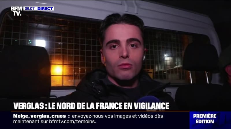 Regarder la vidéo Le département du Nord placé en vigilance orange verglas par Météo-France