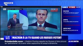 "La France considère la Russie comme son adversaire, telle la nouvelle déclaration de Macron":  l'interview d'Emmanuel Macron diffusée en Russie pendant que les Russes votent