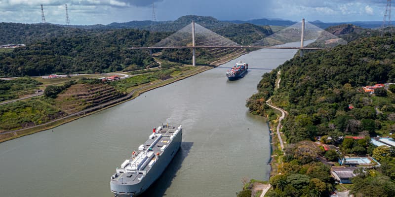Vue aérienne du canal de Panama, le 13 décembre 2022 (photo d'illustration).