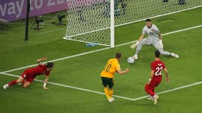 Aaron Ramsey face à la Turquie.