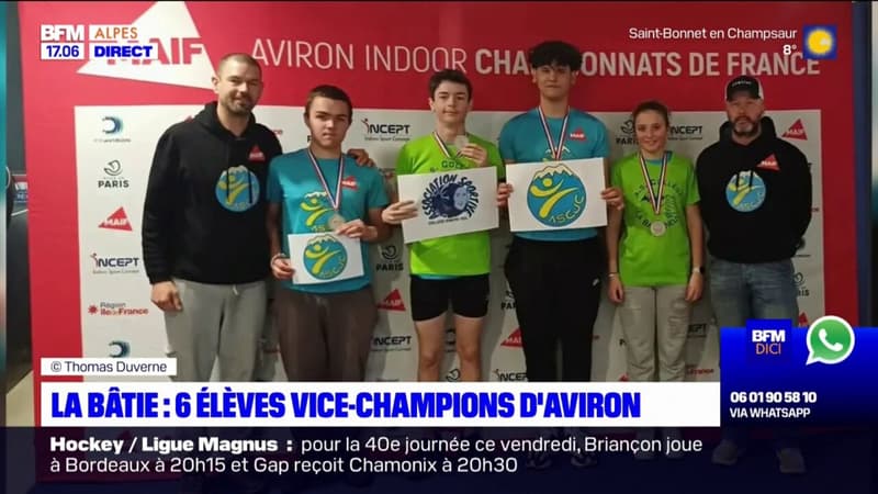 Hautes-Alpes: 6 élèves de La Bâtie-Neuve sacrés vice-champions de France d'aviron 