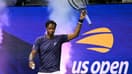 Gaël Monfils lors d'un match d'exhibition à l'US Open, le 21 août 2025.