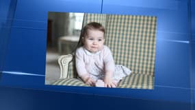 Un cliché de la petite princesse Charlotte, à l'âge de six mois, posté sur Twitter
