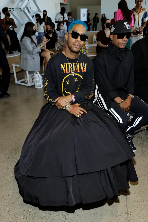 Kid Cudi at the Studio 189 fashion show in 2021