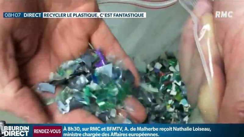 Le plastique une fois en miettes