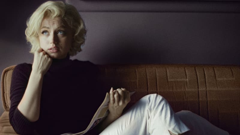 Ana de Armas dans la peau de Marilyn Monroe pour le film Netflix "Blonde".