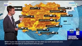 Météo Var: toujours beaucoup de nuages ce mardi, jusqu'à 14°C à Toulon