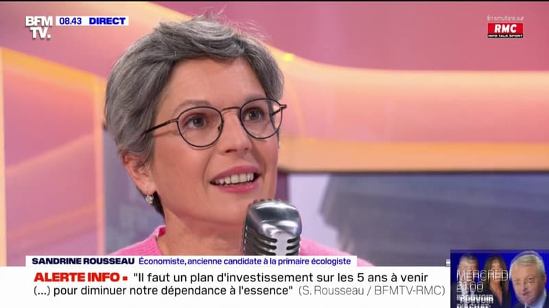 Sandrine Rousseau: "Je soutiendrai Yannick Jadot avec aucun état d'âme"