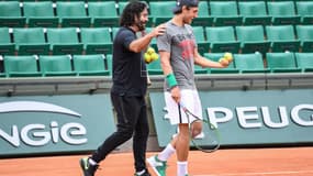 Emmanuel Planque et Lucas Pouille en 2017