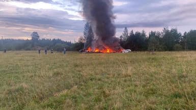 Le crash d'avion qui a coûté la vie à Evguéni Prigojine, le 23 août 2023 
