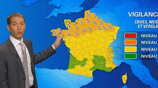 Carte météo à 10h00 le 12 mars 2013.