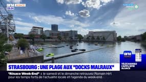 Strasbourg: une plage aux docks Malraux