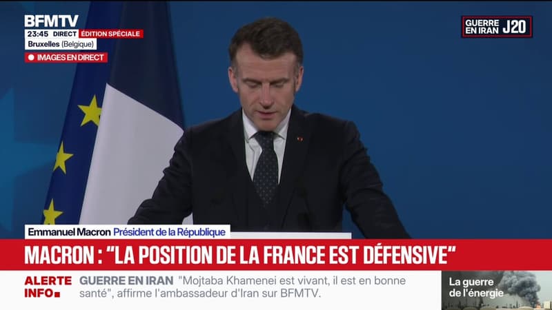 Guerre au Moyen-Orient: “Nous ne participerons à aucune ouverture de force du détroit d'Ormuz“, affirme Emmanuel Macron