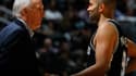 Gregg Popovich et Tony Parker