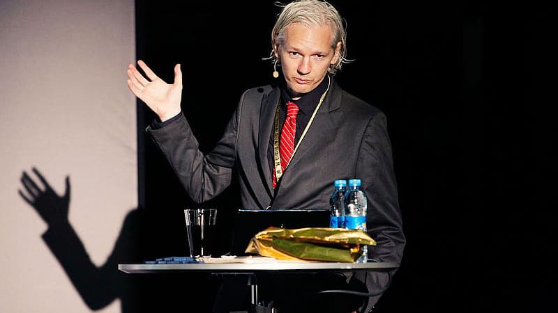 Julian Assange au "New Media Days 09" à Copenhage