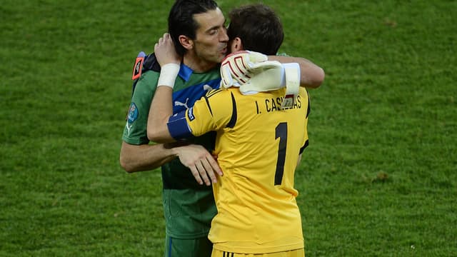 Gianluigi Buffon et Iker Casillas