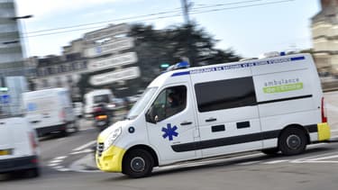 Une ambulance.