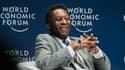 La légende du football brésilien Pelé invité au Forum économique mondial, le 14 mars 2018 à Sao Paulo