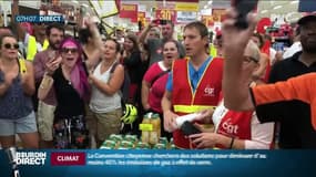 Première ouverture dominicale mouvementée pour un hypermarché d'Angers