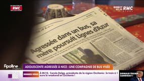 Adolescente agressée à Nice: une compagnie de bus visée