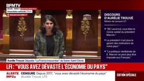 Aurélie Trouvé (LFI) accuse Sébastien Lecornu d'avoir "dévasté l’économie du pays”