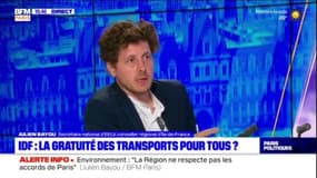 Julien Bayou (EELV) sur les transports en commun: "Il n'est pas possible de passer à la gratuité du jour au lendemain"
