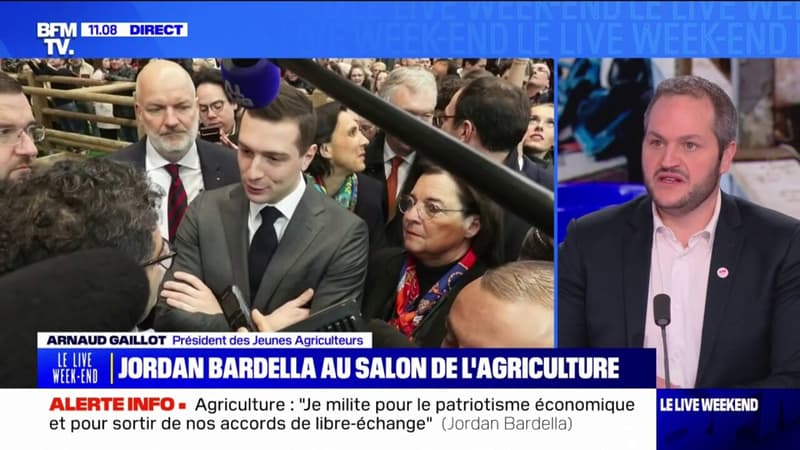 Arnaud Gaillot (président des Jeunes Agriculteurs) : 